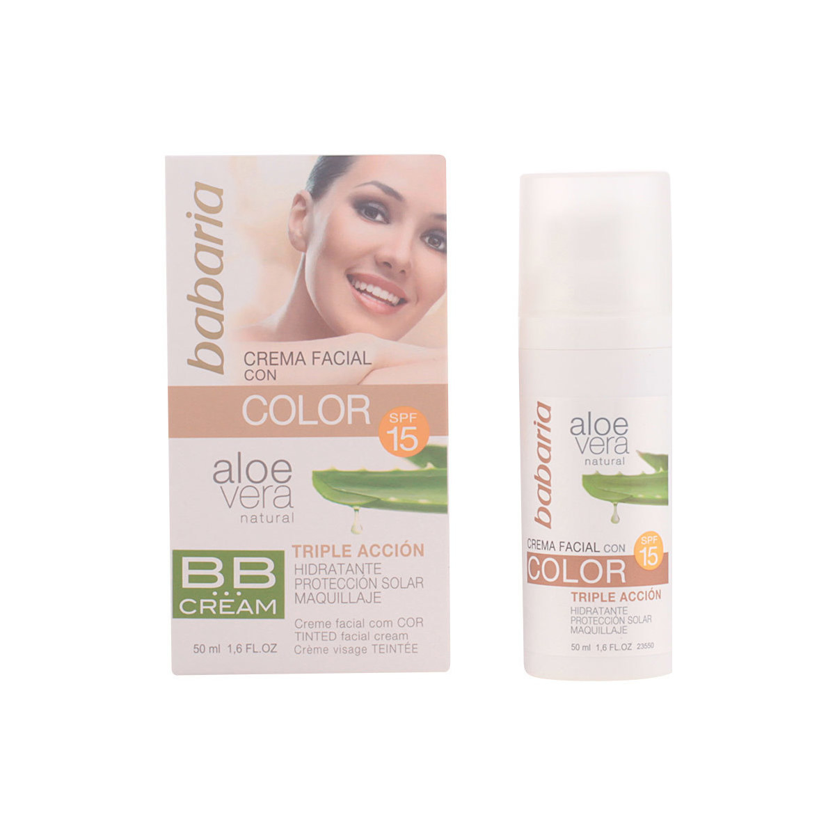 Beauté Femme Maquillage BB & CC crèmes Babaria Aloe Vera Bb Cream Spf15 