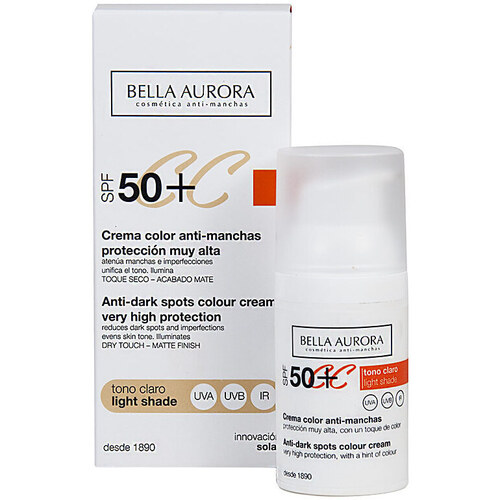 Beauté Femme Maquillage BB & CC crèmes Bella Aurora Cc Cream Anti-manchas Spf50+ tono Claro 