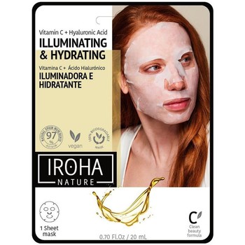 Accessoires textile Femme Masques Iroha Nature Masque Visage En Tissu Illuminateur Vitamine C + Ha 