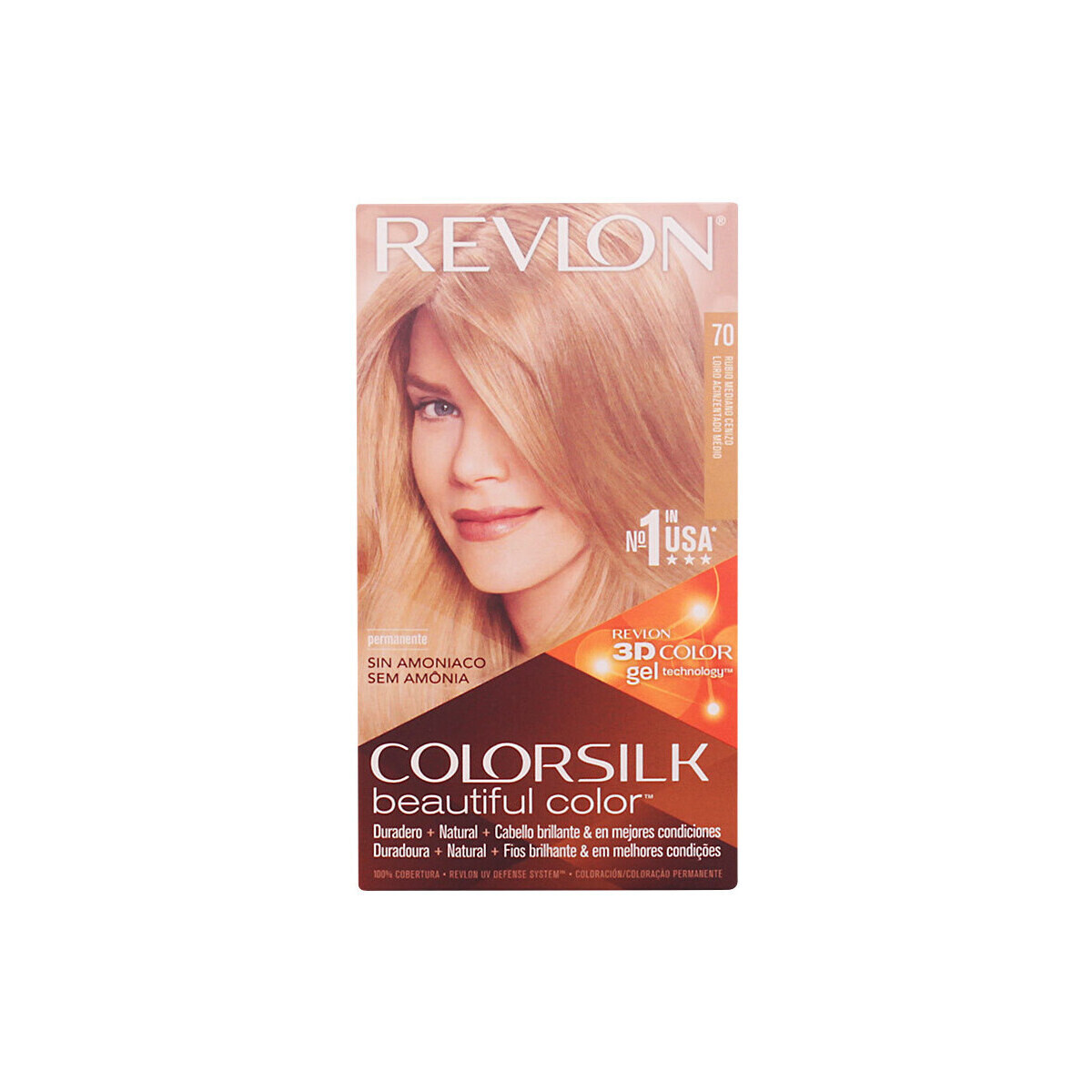 Beauté Femme Colorations Revlon Colorsilk Tinte 70-rubio Medio Ceniza 