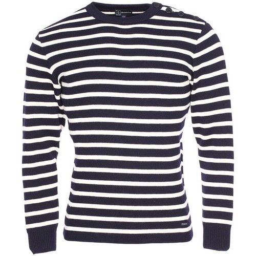 Homme Armor Lux Pull laine col rond Marin Fouesnant BLEU - Vêtements Pulls Homme 125 