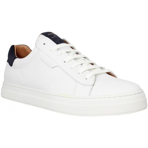 Chaussures Schmoove Spark Clay cuir Homme White Blanc - Chaussures Baskets basses Homme 128 