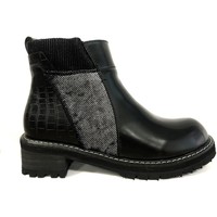 Chaussures Femme Boots Cassis Côte d'Azur Noe Bottines Vernis Noir Noir