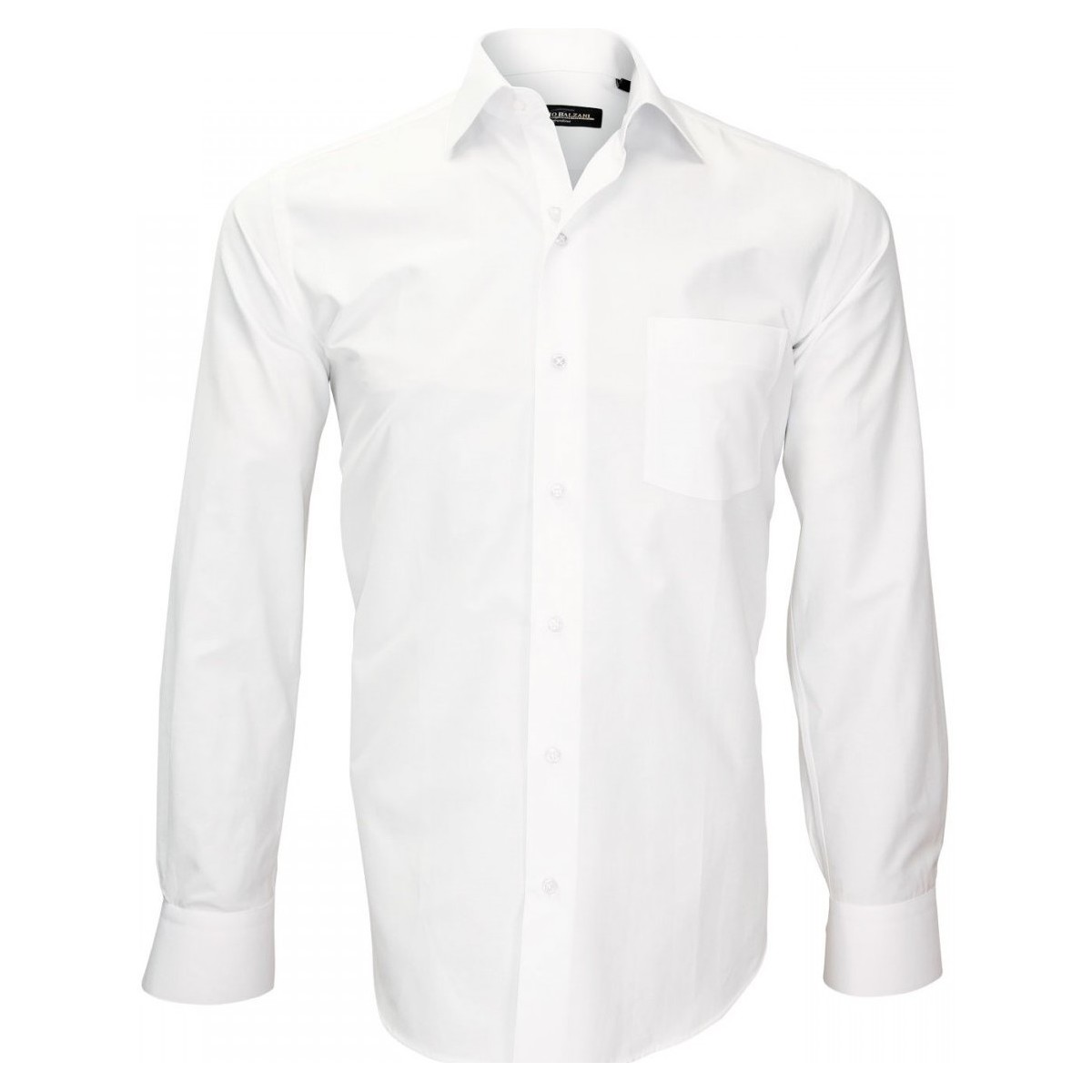 Vêtements Homme Chemises manches longues Emporio Balzani chemise fil a fil tradizzione blanc Blanc