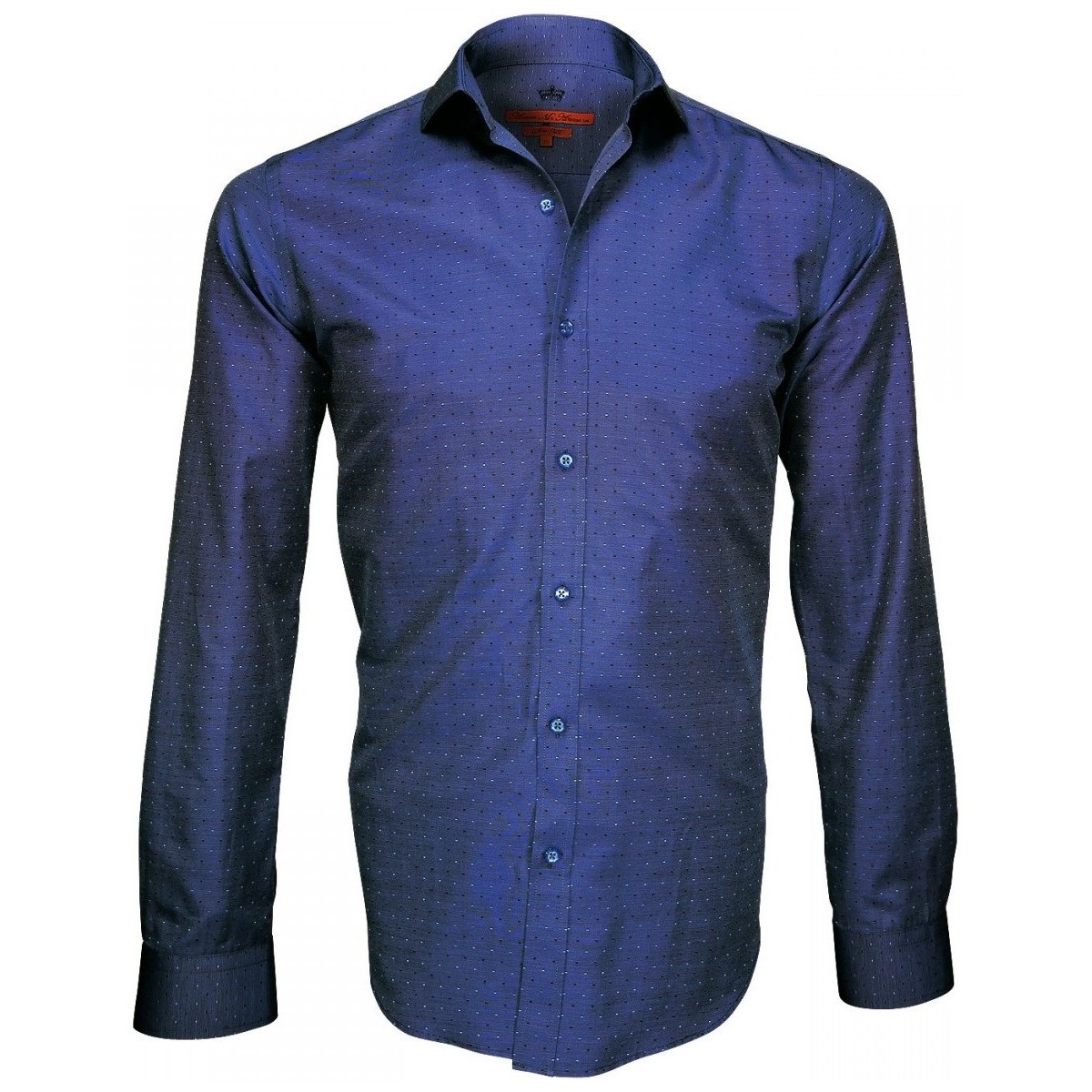 Vêtements Homme Chemises manches longues Andrew Mc Allister chemise tissu armuree archway bleu Bleu