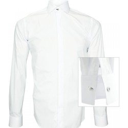Vêtements Homme Chemises manches longues Andrew Mc Allister chemise tendance new weave blanc Blanc
