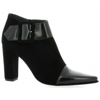 Chaussures Femme Boots LOGO Vidi Studio Boots LOGO cuir velours Noir