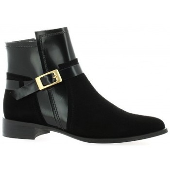 Chaussures Femme zapatillas de running constitución fuerte apoyo talón talla 35.5 Boots cuir velours Noir