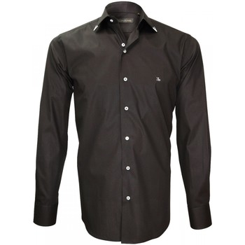 Vêtements Homme Chemises manches longues Emporio Balzani chemise mode flaminio noir Noir