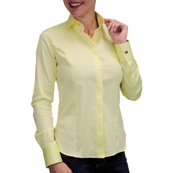Vêtements Femme Chemises / Chemisiers Andrew Mc Allister chemise bouton metal new weave jaune Jaune
