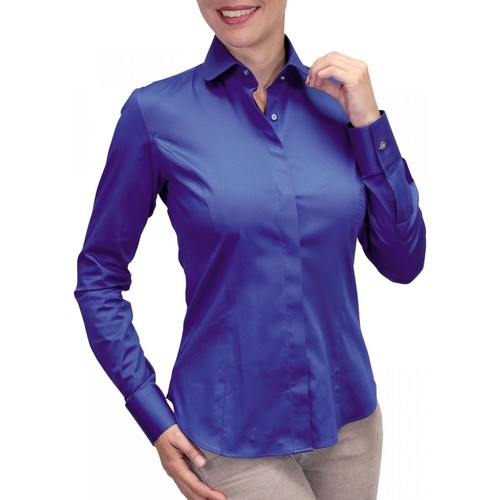 Vêtements Femme Chemises / Chemisiers Stones and Boneser chemise bouton metal new weave bleu Bleu