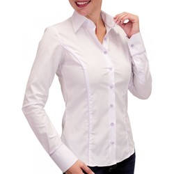 Vêtements Femme Chemises manches longues Andrew Mc Allister chemise pastel waterlily blanc Blanc