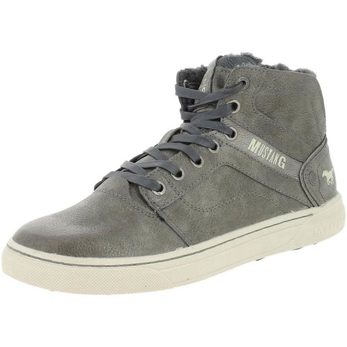 Chaussures Mustang 4108-604 Gris - Chaussures Basket montante Homme 74 