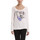 Vêtements Femme T-shirts manches longues Desigual T-Shirt Slub Ecru 36T2410/1015 (sp) Blanc