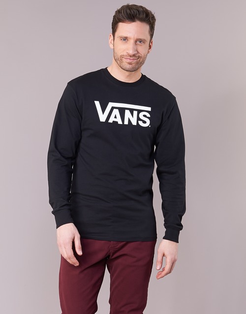 T-shirts manches longues Vans VANS CLASSIC LS Noir - Livraison Gratuite 
