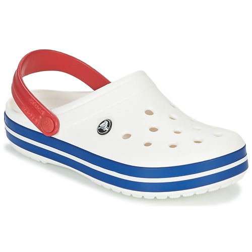 Chaussures Sabots platform Crocs CROCBAND Blanc / bleu/ rouge