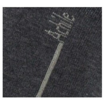 Achile Mi-chaussettes Signature en coton peigné Gris