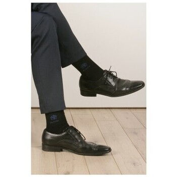 Achile Mi-chaussettes Gentlemen en coton Noir
