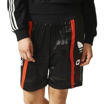 Vêtements Femme Pantacourts adidas Originals Basketball Baggy Noir, Rouge