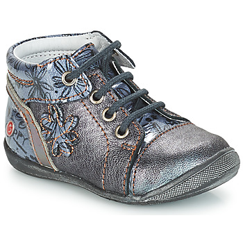 Chaussures Fille Boots GBB ROSEMARIE Gris / Bleu