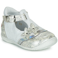 Chaussures Fille Ballerines / babies GBB SELVINA Blanc / Argenté