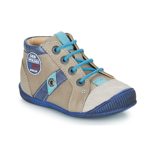 Chaussures Garçon Boots GBB SILVIO Beige / Bleu