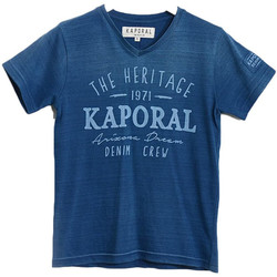Vêtements Garçon Débardeurs / T-shirts sans manche Kaporal T-Shirt Garçon CAGON Bleu Bleu