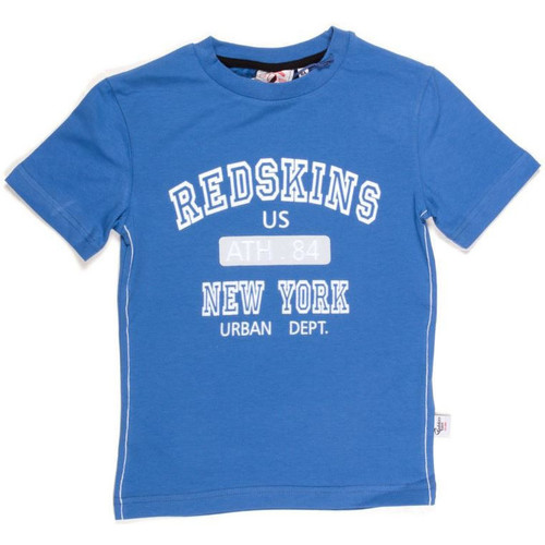 Vêtements Garçon Débardeurs / T-shirts sans manche Redskins T-shirt GarÃ§on BOSCAL Bleu Bleu