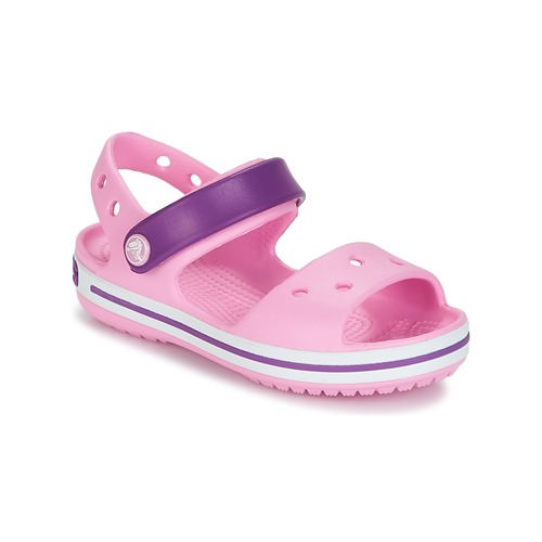 Crocs CROCBAND SANDAL Carnation Pink / Purple - Chaussures Sandale Enfant  41,52 €