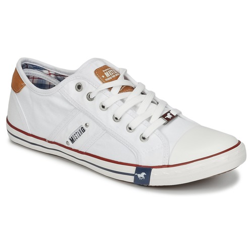 Chaussures Homme Baskets basses Mustang TIRON Blanc