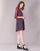 Vêtements Femme Robes courtes Sisley CEPAME Noir / Rouge / Bleu