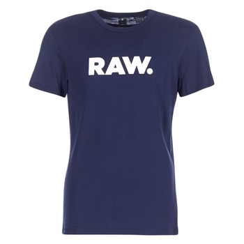 Vêtements Homme T-shirts manches courtes G-Star Raw HOLORN R T S/S Marine