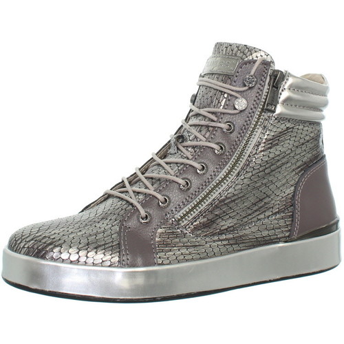 Chaussures Femme Baskets basses whiskey Guess Baskets  ref_guess42317-grey Gris