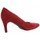 Chaussures Femme Escarpins Pao Escarpins cuir velours Rouge