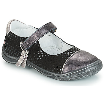 Chaussures Fille Ballerines / babies GBB RIKA Gris / Noir