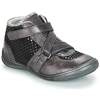 Chaussures Fille Boots GBB RIQUETTE Gris / Noir