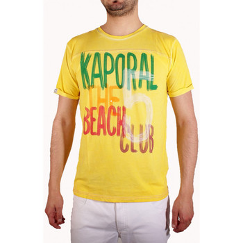 Vêtements Homme Polos manches courtes Kaporal T-Shirt Homme OCLUB Yellow Jaune