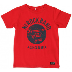 Vêtements Garçon T-shirts manches courtes Name it T-Shirt Garçon Edrick Ski Patrol Roiuge (sp) Rouge