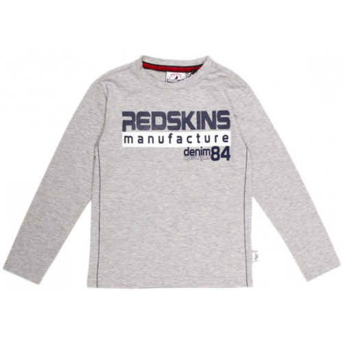 Vêtements Garçon T-shirts manches longues Redskins T-Shirt BENCAL Gris Gris