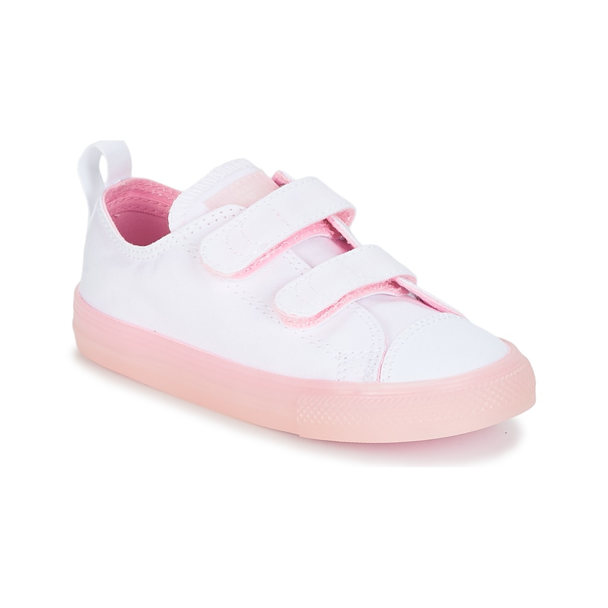 Chaussures Fille Baskets basses Converse CHUCK TAYLOR ALL STAR 2V-OX Blanc / Rose
