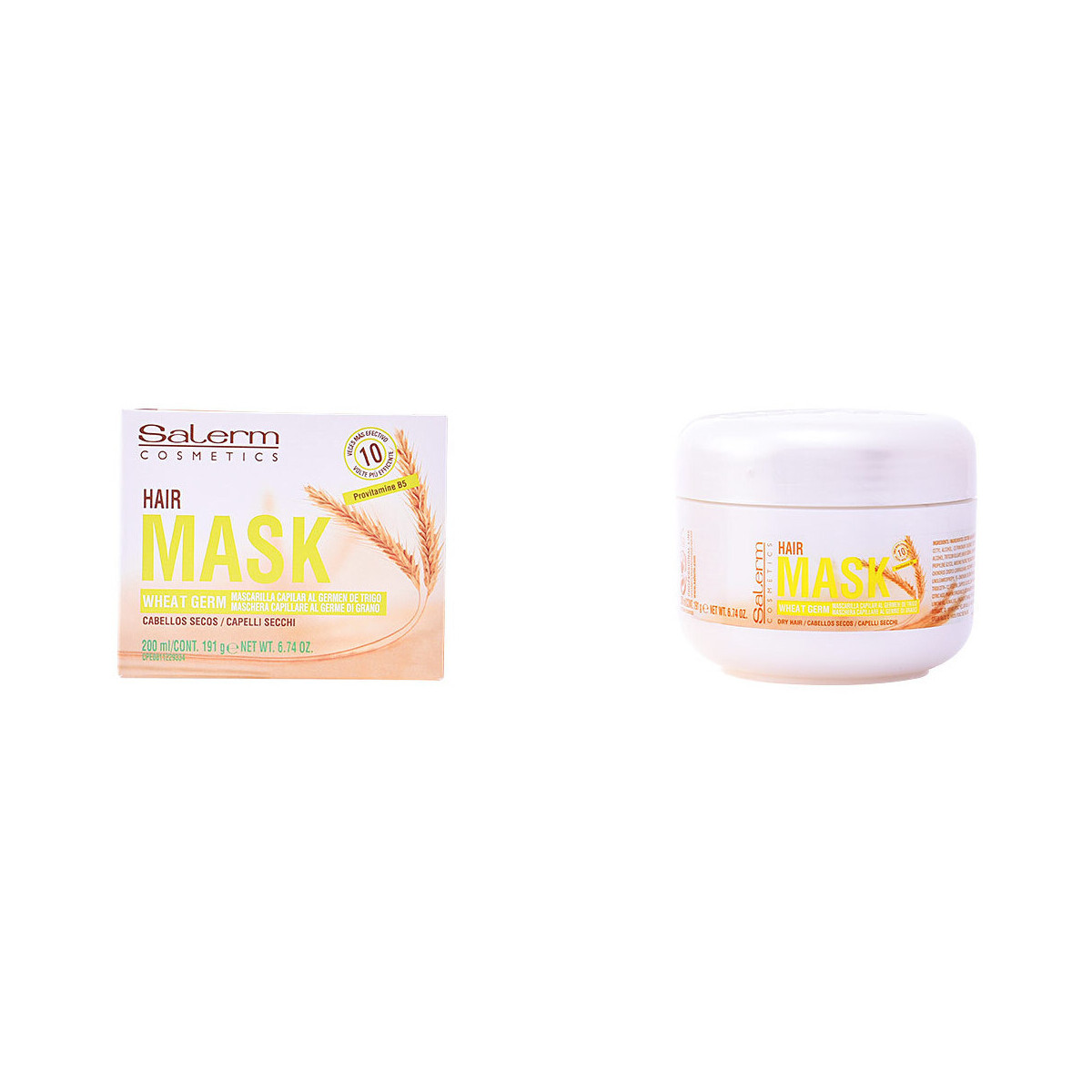 Beauté Soins & Après-shampooing Salerm Wheat Germ Hair Mask into 