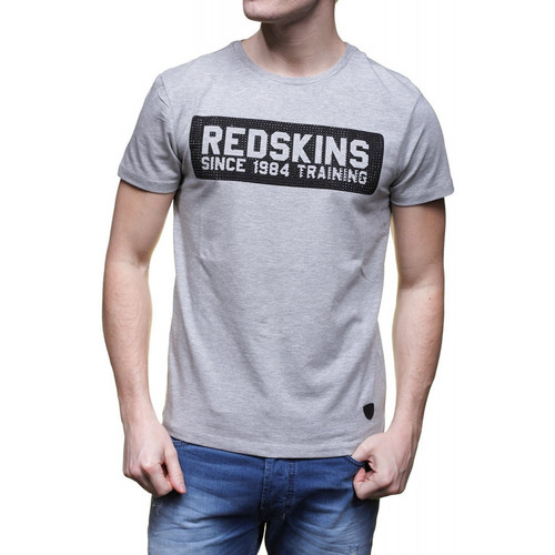 Vêtements Homme Polos manches courtes Redskins T Shirt Homme Run Calder Gris Gris