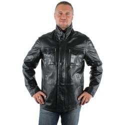 Vêtements Homme Blousons Daytona Veste en cuir agneau ref_day31725-noir Noir