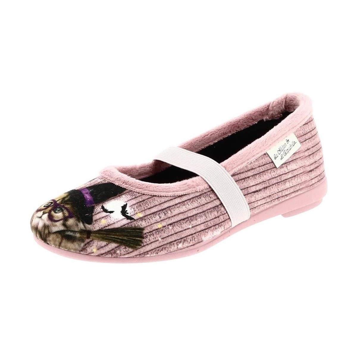 Chaussures Fille Ballerines / babies La Maison De L'espadrille 9056 Rose