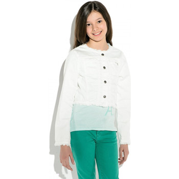 Vêtements Fille Vestes Guess veste courte LS JACKET Blanc (sp) Blanc