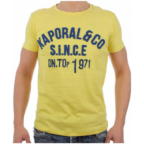 Vêtements Homme T-shirts manches courtes Kaporal T-Shirt Homme NACID Jaune Jaune
