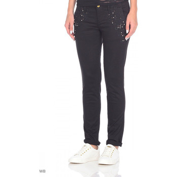 Vêtements Femme Pantalons Guess Moyen : 3 à 5cm W74B64 Noir Noir