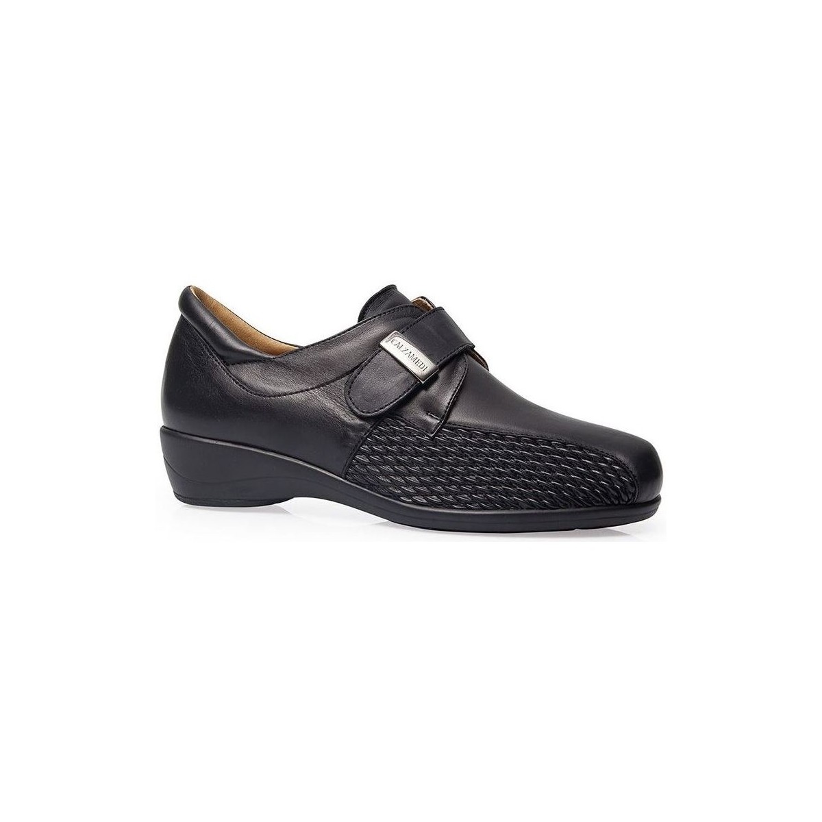 Chaussures Femme Derbies & Richelieu Calzamedi CHAUSSURES EN CUIR STRETCH  W 0678 Noir