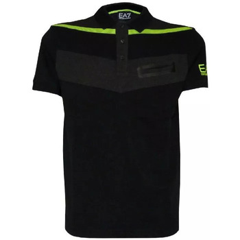 Vêtements Homme T-shirts & Polos Ea7 Emporio denim-slim-cut Armani Polo Noir