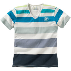Vêtements Homme T-shirts manches courtes Kaporal T-Shirt Homme STARO Rayé Bleu Blanc Multicolore
